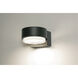 Elm LED 4 inch Black Outdoor Sconce